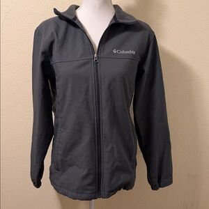 Columbia Charcoal Fleece Jacket size lg